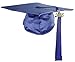 GraduationMall Unisex Shiny Adult Graduation Cap with Tassel 2015