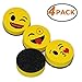 Wekoil Magnetic Dry Erase Erasers Whiteboard Eraser Chalkboard Eraser 2 inch Cute Dry Erasers with Felt for Teachers Classroom Office Home,Pack of 4