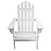 Songsen Fashion Outdoor Wooden Folding Adirondack Chairs Patio Deck Garden Furniture (Adult,White)