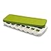 Joseph Joseph QuickSnap Ice Cube Tray with Cover Lid Easy-Release No-Spill Stackable Odor-Free Dishwasher Safe, Green