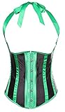 Kranchungel Women's Lolita Gothic Princess Lace up Boned Corset Bustier Top