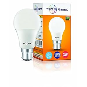 Wipro Garnet 3-Watt LED Bulb (Cool Day Light)