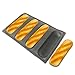 Bluedrop Silicone Bread Forms For Hot Dog Baking Molds Sandwich Making Sheet 4 Cavities 9 inches Loaf Eclair Mats