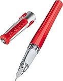 Pelikan Pelikano Fountain Pen, Left-Handed Nib, Red, 1 Pen (958801)