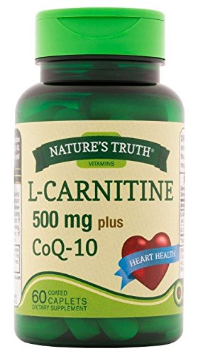 Nature s truth l-carnitine 500 mg plus coq-10 dietary supplement,…