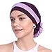 YI HENG MEI Women's Elegant Stretch Flower Block Color Muslim Turban Chemo Cancer Cap