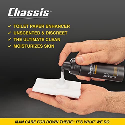 Chassis Flushable Foam, AllNew Moisturizing Toilet Paper Spray, Wet