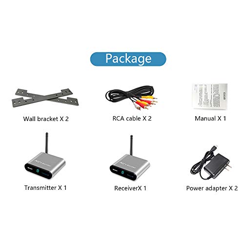 MEASY AV550 500M/1630 5.8GHZ AV Wireless Audio Video SD Sender Transmitter & Receiver