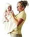 ClevaMama Apron Hooded Baby Towel - Bath Towel With Hood, Soft Cotton Bath Wrap, Beige