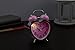 Alarm Clock for Kids, Silent Desk Travel Clock, Cute No Ticking Twin Bell Alarm Clock with Nightlight for Girls Bedrooms, Heavy Sleepers (Pink)