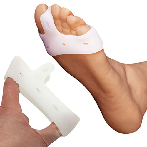 FootMatters Silicone Soft Gel Bunion Toe Corrector Metatarsal Strap - 1 Pair
