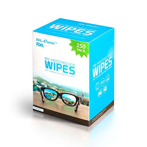 Screen Cleaning Wipes, Pre-moistened Electronic Wipes Ideal for Touchscreens on All Kinds of Devices - Tablets, Smartphones, Monitors, Televisions, Remote Controls and Navigation Systems (250 Pack)