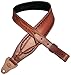 Diamond D Leather Sling- Padded w/Border Weave- Natural