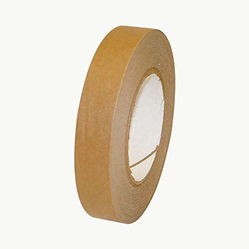 J.V. Converting FPPT-01/BRN160 JVCC FPPT-01 Kraft Flatback Paper Packaging Tape: 1" x 60 yd, Brown