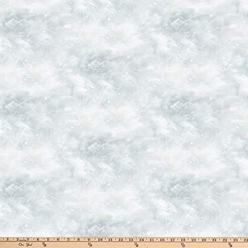 Northcott The Sly Fox Snow Pale Grey Fabric by The Yard