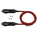 CUZEC Heavy-Duty 15A 4.9ft / 1.5m 16 AWG Male to Male Cigarette Lighter Plug Charger Cord with LED Indicator and 15A Fuse Protection on Both Plugs (CU10140B)