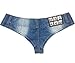 Yollmart Women's Sexy Denim Thong Cheeky Jeans Shorts