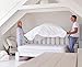 AMERICAN PILLOWCASE Queen Size Fitted Sheet Only - 100% Brushed Microfiber - Deep Pocket - Pieces Sold Separately for Set (White)