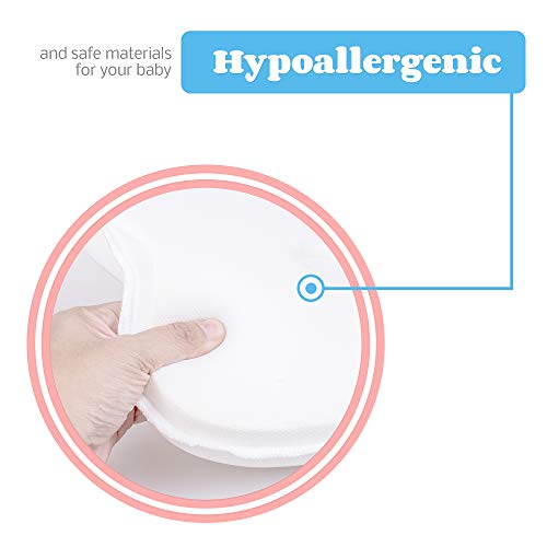 Premium Memory Foam Baby Pillow 2 Covers & Sleep Guide eBook Prevent Flat Head Syndrome