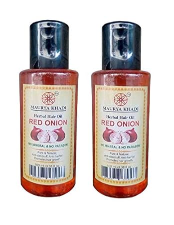 Maurya Khadi Red Onion Hair Oil, Set of 2