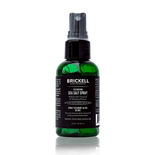 Brickell Men's Texturizing Sea Salt Spray for Men, Natural & Organic