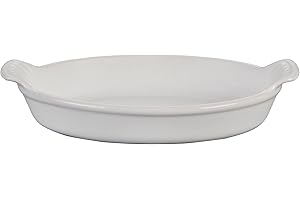 Le Creuset Stoneware Heritage Oval Au Gratin, 6 oz. (6.5"), White