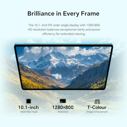 TECLAST P33 Tablet 10 Inch Gemini AI, Android Tablet with 10 Accessories, 64GB+4TB TF, 2GHz Octa-Core, Widevine L1, WiFi 6, 6000mAh/BT5.4/OTG, Tablet with Keyboard+Pencil+Case+Mouse+Headphones, 2026