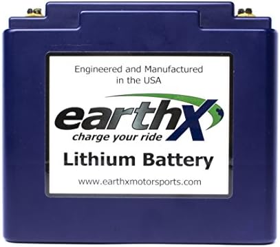 EarthX ETX24D Eco-Friendly Lithium Motorcycle Battery with Built-in Battery Management System