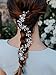 SWEETV Rhinestone Wedding Headband Hair Vine Headpieces Silver Birdal Hair Accessories for Brides