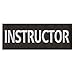 LEGEEON Instructor Large XL 10x4 inch Body Armor Tactical Embroidered Fastener Patch