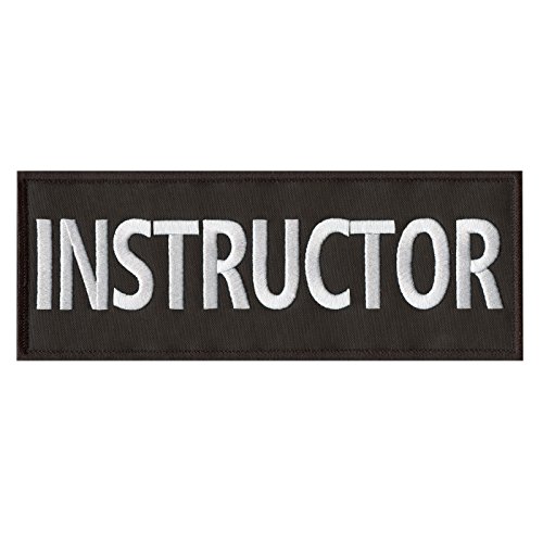 LEGEEON Instructor Large XL 10x4 inch Body Armor Tactical Embroidered Fastener Patch