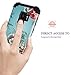 LONTECT Compatible Galaxy S9 Case Floral 3 in 1 Heavy Duty Hybrid Sturdy High Impact Shockproof Protective Cover Case for Samsung Galaxy S9 - Teal/Red Flower