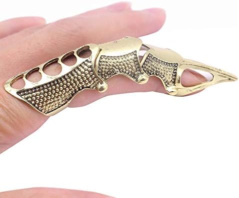 Punk Rings Rock Scroll Joint Armor Knuckle Metal Full Finger Claw Rings Gifts