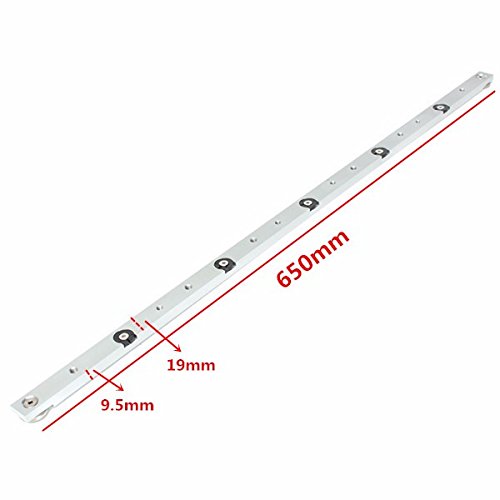 SENREAL 650mm Aluminum Alloy Miter Bar Miter Gauge Rod Miter Slider Table Saw