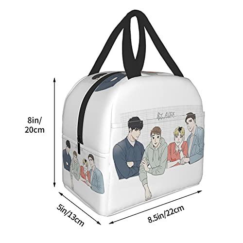 Bj Alex Group Photo Lunch Bag Tote Anime Container For Women Box
