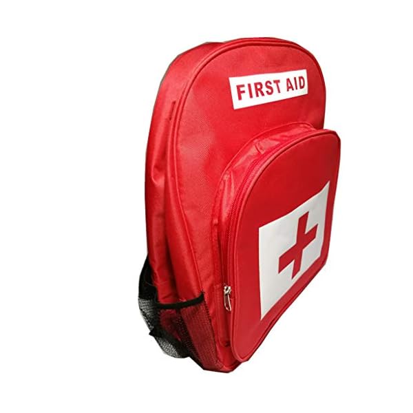 PAXLee Red First Aid Bag Empty, First Aid Backpack Empty First Aid