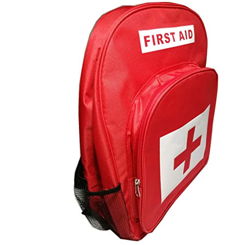 PAXLee Red First Aid Bag Empty, First Aid Backpack Empty First Aid