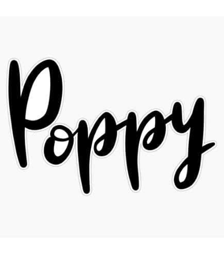Sweet Poppy ( Red Poppy Flower ) Vinyl Sticker - More ART | More Heart