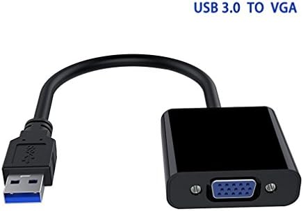 Premium USB 3.0/2.0 to VGA Adapter, SKUFAFA Mini Full HD External Video Card Multi Monitor Adapter Multi-display Video Converter USB to VGA Adapter Support Max Resolution 1080p for Win 7 8 10