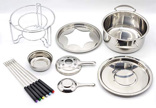 2 Stainless+Fondue+Temperature+Controllable+Chocolate