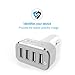 Car Charger: Stalion 4-Port Multiple USB Rapid Travel Adapter for iPhone 6 6s 7 Plus Samsung Galaxy S7 S6 Edge+ GPS Smartphones & Tablets (White)
