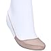 Cinak Women Low Cut Socks No Show Half Socks with Sling Back 4-Pairs (Beige)