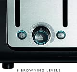 Dualit Architect 4 Slice Toaster Brushed Stainless Black Trim Extra Wide Slots view 10