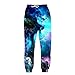 UNIFACO Men Women 3D Printed Galaxy Sweatpants Cool Graphric Sports Jogging Pants L