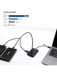 Cable Matters Gen 2 10Gbps USB C Multiport Adapter (USB C Dock) with USB A & USB C, MicroSD & UHS II SD Card Reader, and 2.5" 3.5" SATA Hard Drive Optical Drive Reader   Thunderbolt 3 Port Compatible