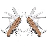 Multi Purpose Knife, RockBirds Multitool Knife 11 in 1, Pocket Knife for Household and Adventure (2 Packs)