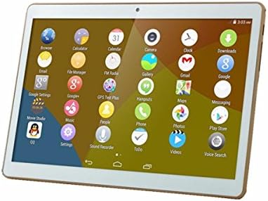 Lepecca 9.6" 3G Android 5.1 Slim Tablet PC 1280x800 IPS Screen Quad Core 1GB RAM 16GB ROM Dual Camera Card Phablet Built-in GPS Bluetooth Support WIFI OTG G-Sensor Skype MSN Tablet Pc (White)