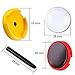 Yalis DIY Refrigerator Magnets, 12 Pack Changeable Background Fridge Magnets, 1-1/4 Inch Replaceable Photo Cards Magnets Decoration Creative Image Display