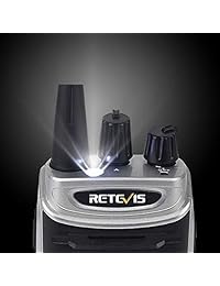 Retevis RT7 Radio de 2 vías USB recargable, manos libres Walkie Talkie UHF Radios ligeras y prácticas de dos vías con auricular (paquete de 5)