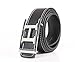 Fashion Letter-H-Frame Buckle Genuine Leather Belt Waistband